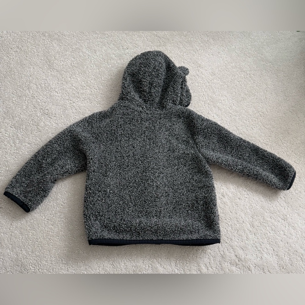 Gymboree Gray Bear zip up Hoodie for Kids, 18-24 months - Picture 7 of 8